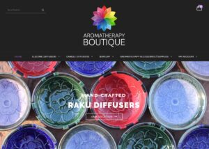 Aromatherapy Web Design and eCommerce, Online Stores